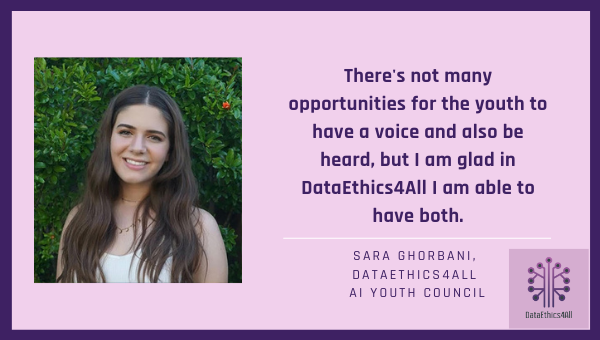 Sara Ghorbani DataEthics4All Youth Leader Testimonial